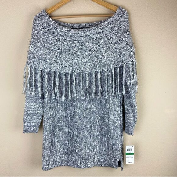 INC - Foldover Off-The-Shoulder Sweater - Picture 7 of 7